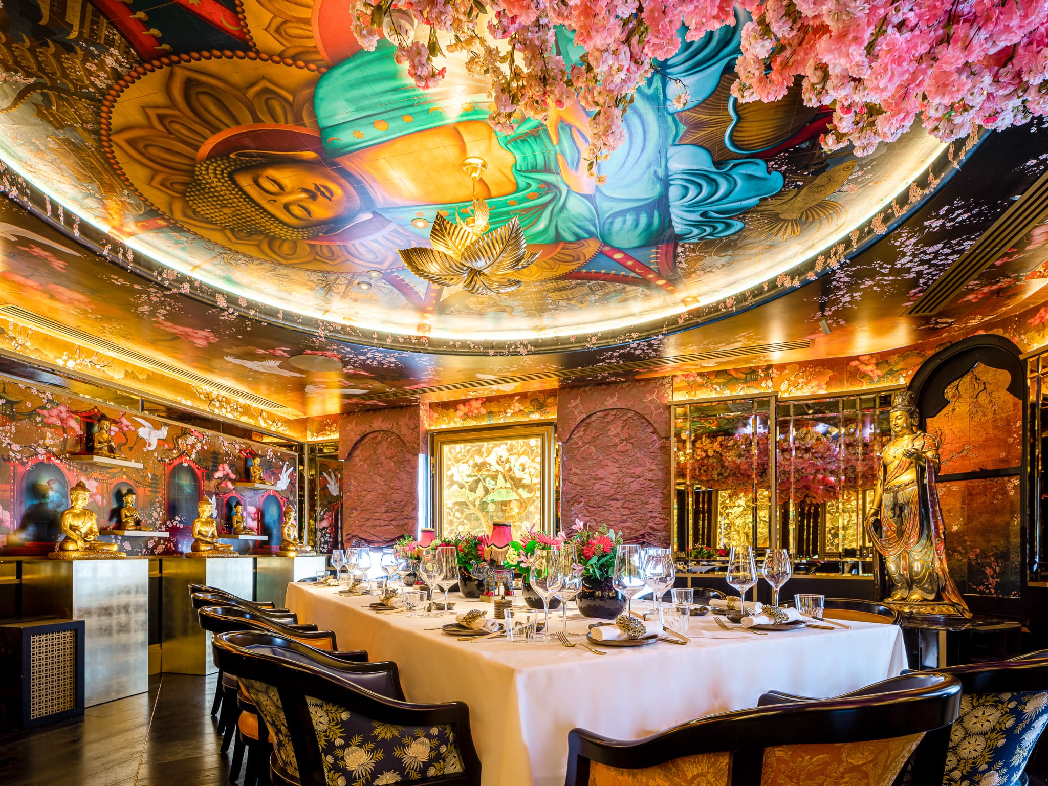 Private dining room at The Ivy Asia Leeds.