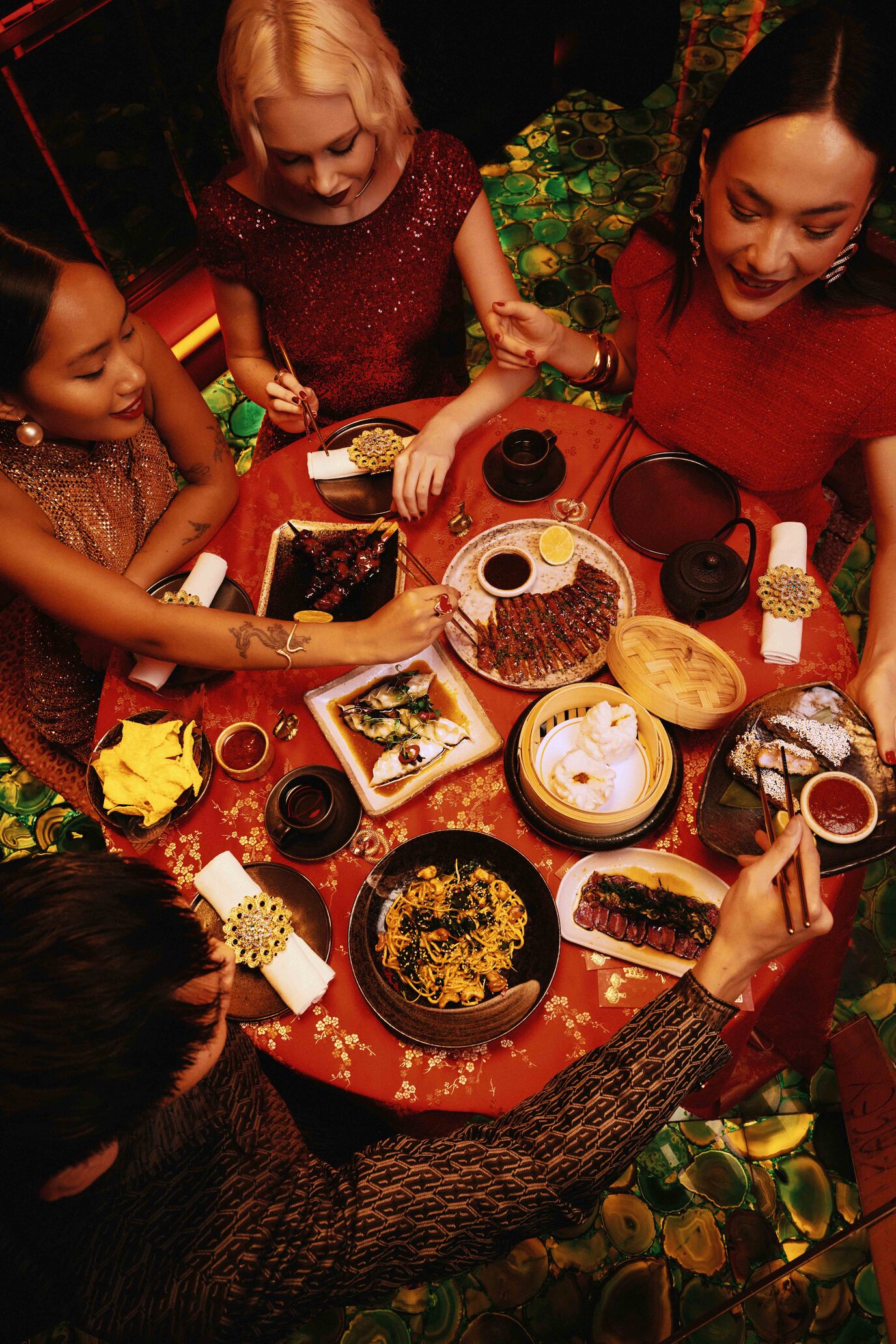 guests enjoying lunar new year